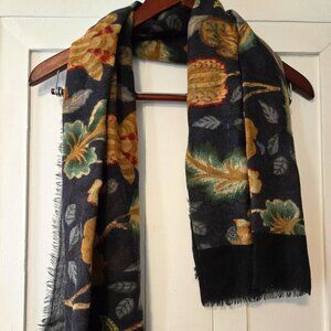 Sezane Foulard Scarf Retro Flowers